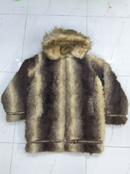 Hooded Fur Coat