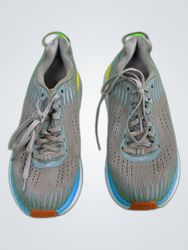 Hoka One One Grey Mesh Sneakers