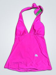 Pink Halter Neck Swimsuit Top