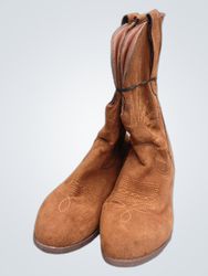 Brown Suede Cowboy Boots