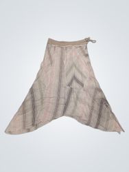Asymmetrical Striped Skirt
