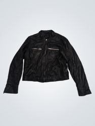 Black Faux Leather Jacket