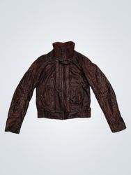 Maison Lener Brown Leather Jacket