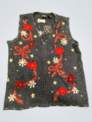 Erika Women's Sleeveless Christmas Sweater Vest