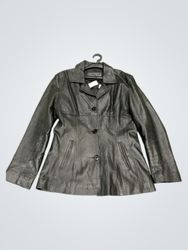FRANCE 2 CUIR PARIS Black Leather Jacket