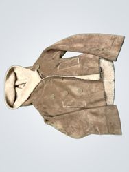 KOOKAI Women's Brown Suede Sherpa Lined Hooded Jac..