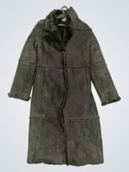 J.N.Y JENNYFER Black Faux Fur Lined Coat