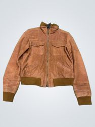 TOMSTER Leather Bomber Jacket