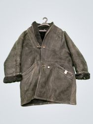 Black Shearling Coat