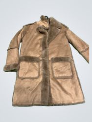 orsay Brown Faux Fur Lined Coat