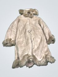Bane Suede Fur Trimmed Coat