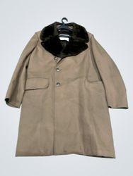 London Fog Trench Coat with Fur Collar