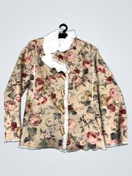 Floral Fur-Lined Jacket