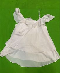White Ruffled Tank Top