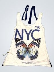 Bershka NYC Butterfly Tank Top