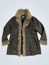 Authentic e-vie CASUALWEAR faux fur trim jacket