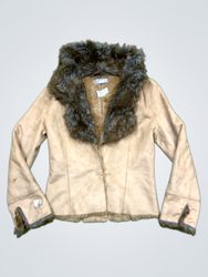 Wallis Faux Fur Trimmed Jacket