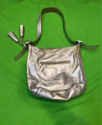 Coach Metallic Leather Shoulder Bag