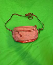Orange crossbody bag