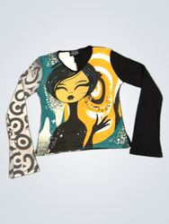 Copeline Long Sleeve Graphic Top