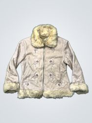 Women's Faux Fur Trimmed Jacket