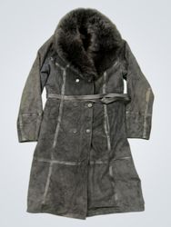 Indiana Pelisses Fur Collar Coat