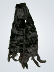 Black Fur Scarf