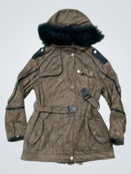 ON PARLE DE VOUS PARIS T40 Brown Hooded Jacket wit..