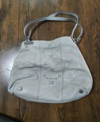 Michael Kors Grey Leather Tote Bag