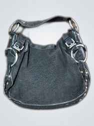 Black Leather Hobo Bag