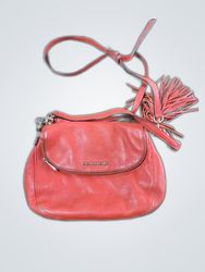 Michael Kors Red Leather Crossbody Bag