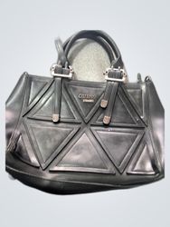 Guess Black Structured Handbag