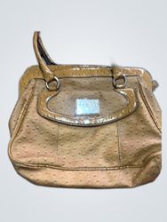 Guess Brown Croc Embossed Tote Handbag