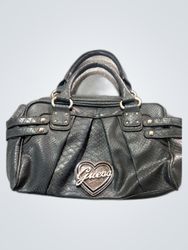 Guess Black Faux Leather Handbag