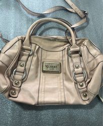 Guess Beige Leather Handbag