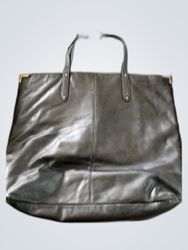 Coach Black Leather Tote Bag