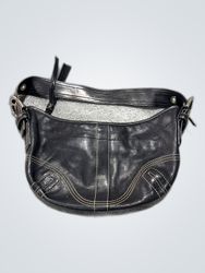 Coach Black Leather Hobo Bag
