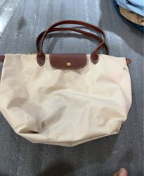 Louis Vuitton Beige Canvas Tote Bag