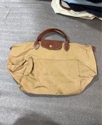 Louis Vuitton Beige Nylon Tote Bag