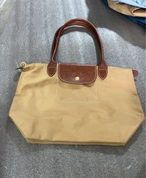 Louis Vuitton Beige Nylon Tote Bag
