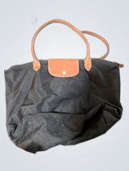 Longchamp Black Nylon Tote Bag