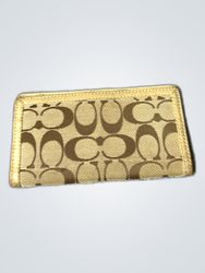 Coach Monogram Leather Cardholder