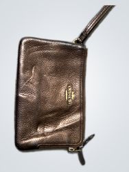 Coach Bronze Leather Small Handbag