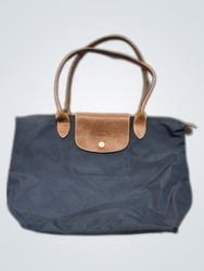 Longchamp Navy Nylon Tote Bag