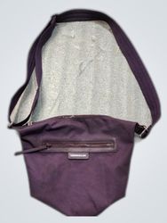 Longchamp Purple Nylon Bucket Bag