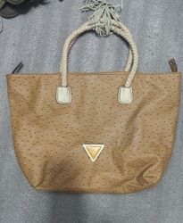 Guess Ostrich Embossed Tote Bag