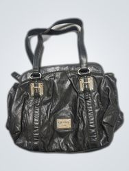 Guess Black Leather Tote Handbag