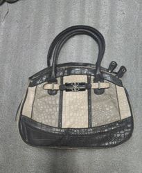 Guess Crocodile Print Handbag