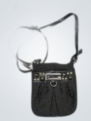 Black Studded Crossbody Bag