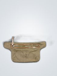 Guess Khaki Canvas Fanny Pack